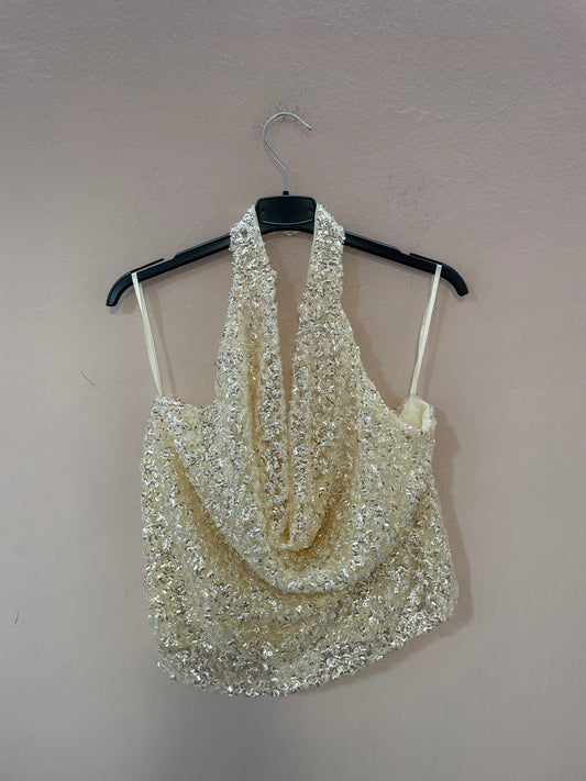 Top Paillettes Champagne