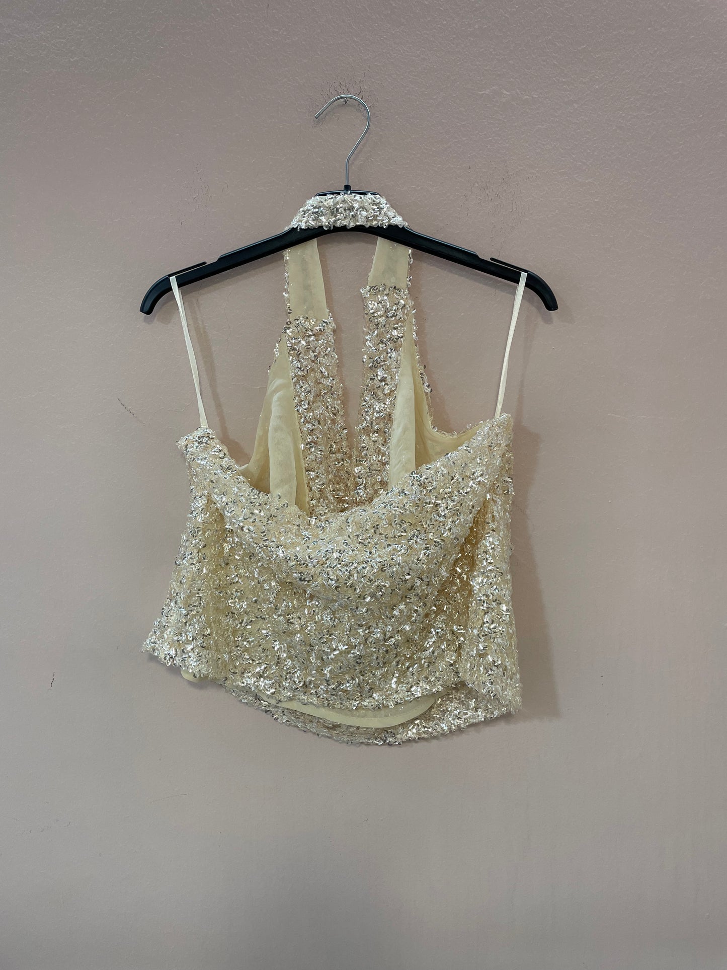 Top Paillettes Champagne
