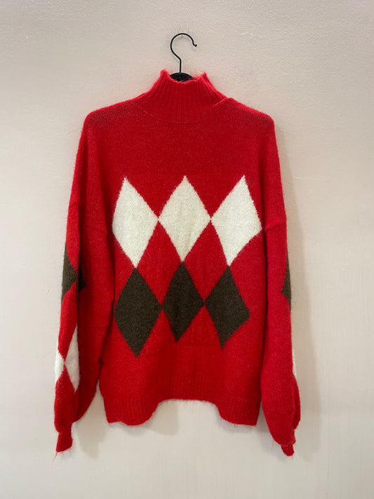 Maglia Dolcevita losanghe