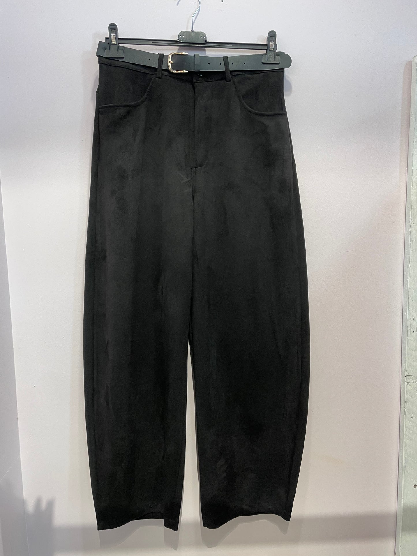 Pantalone Balloon suede