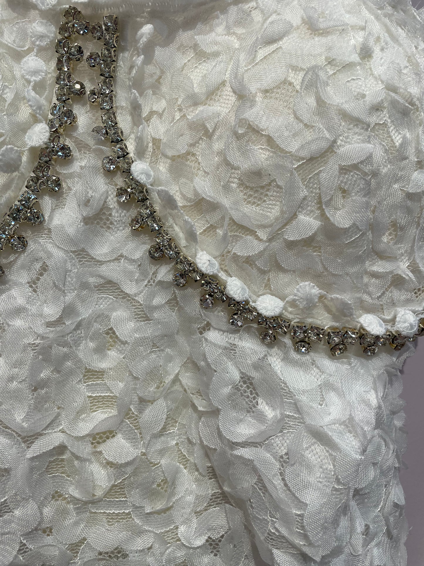 Top pizzo e strass
