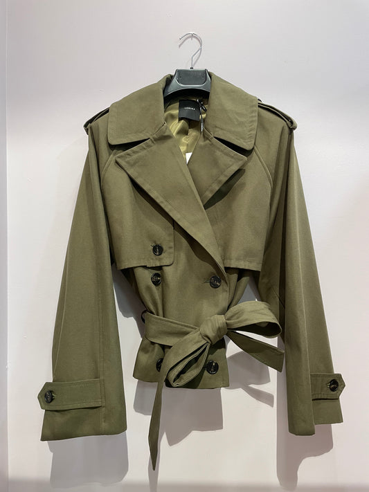 Trench corto verde militare