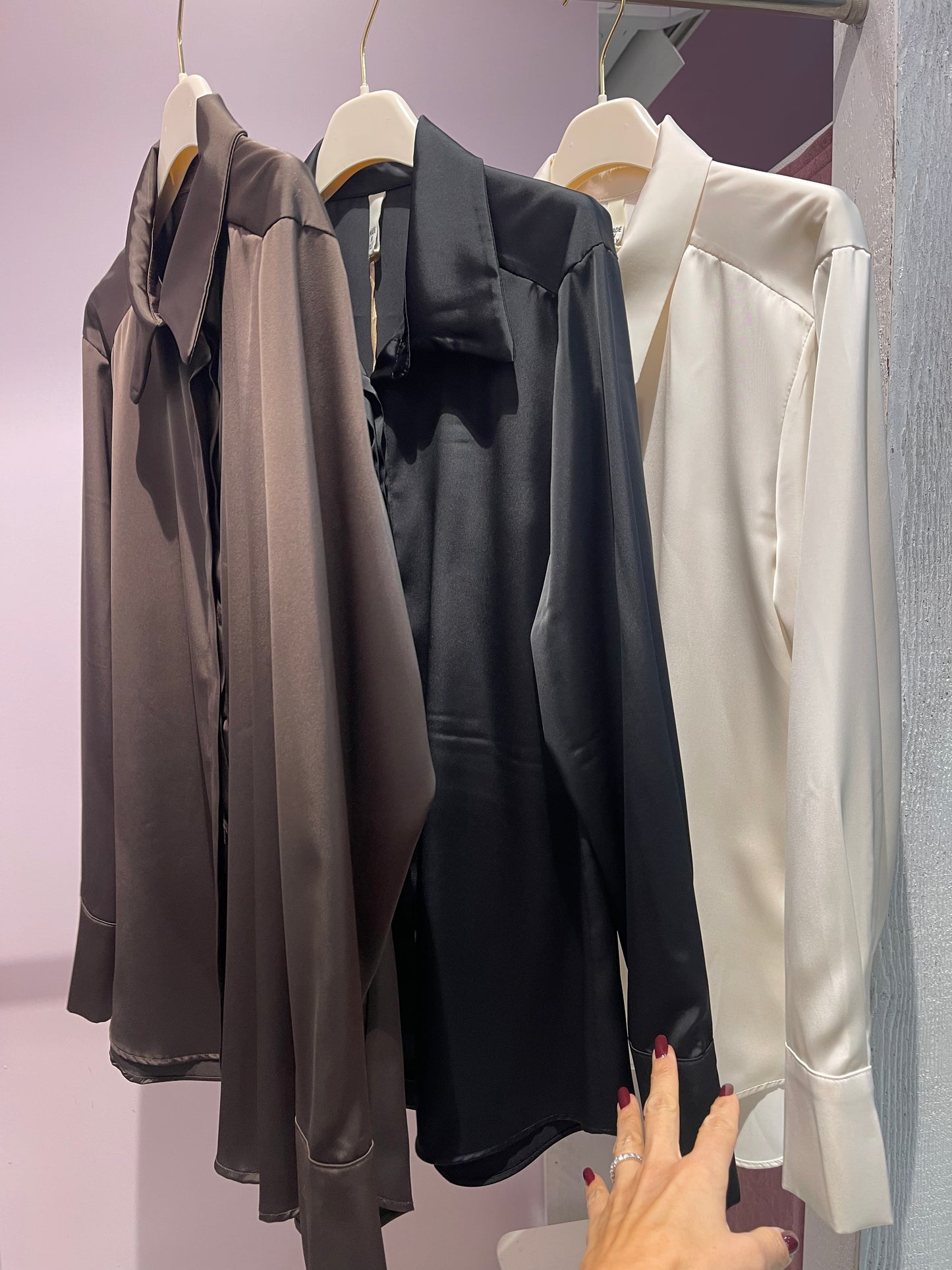 Camicia simil seta