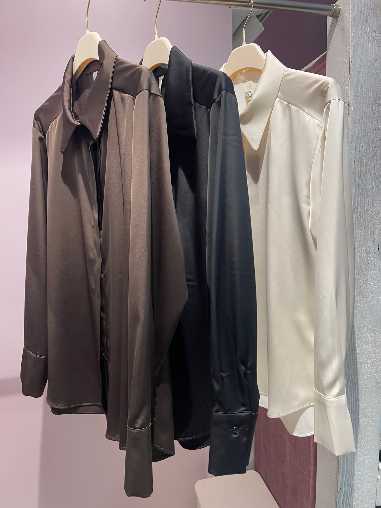 Camicia simil seta
