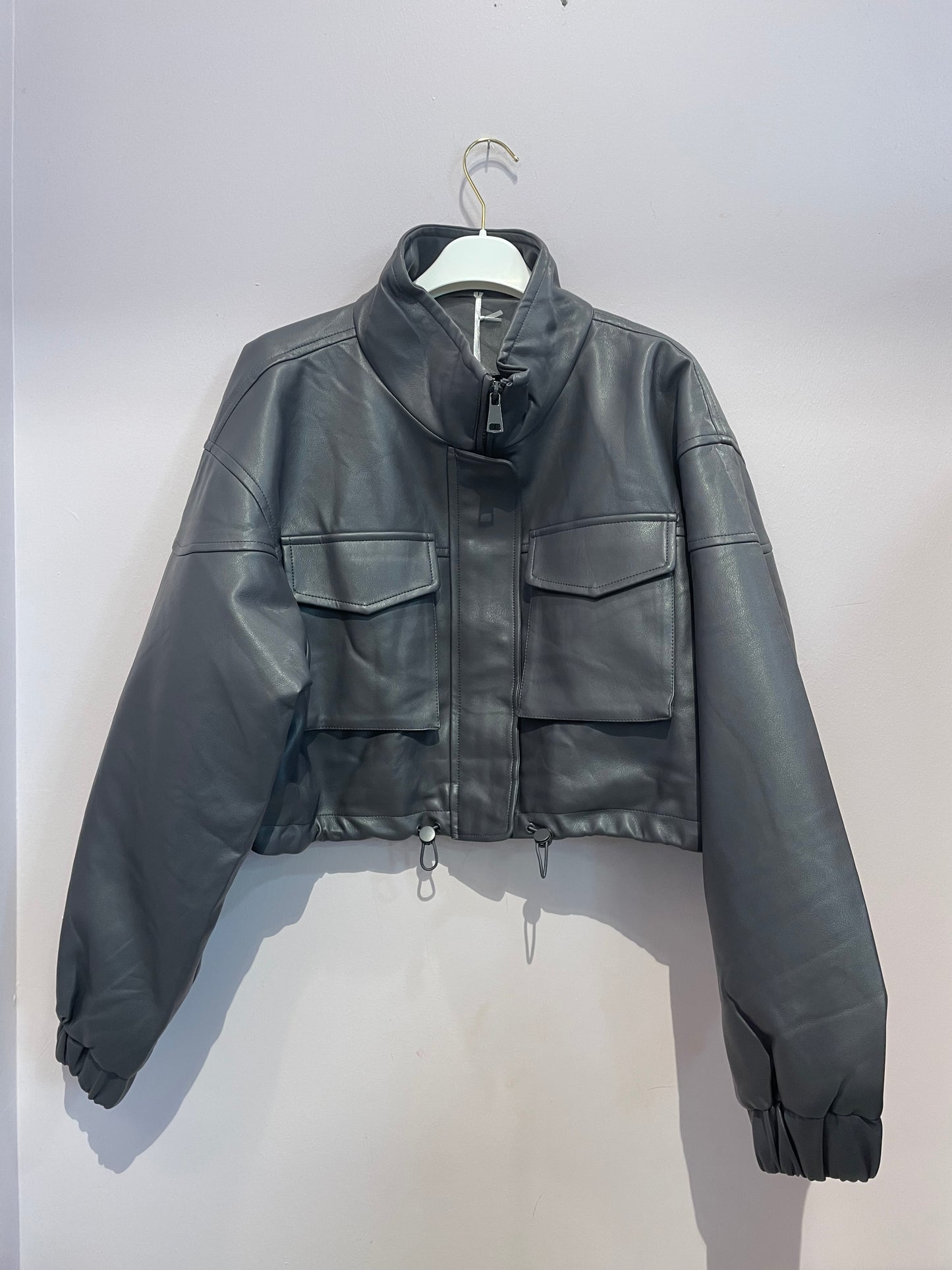 Bomber grigio imbottito