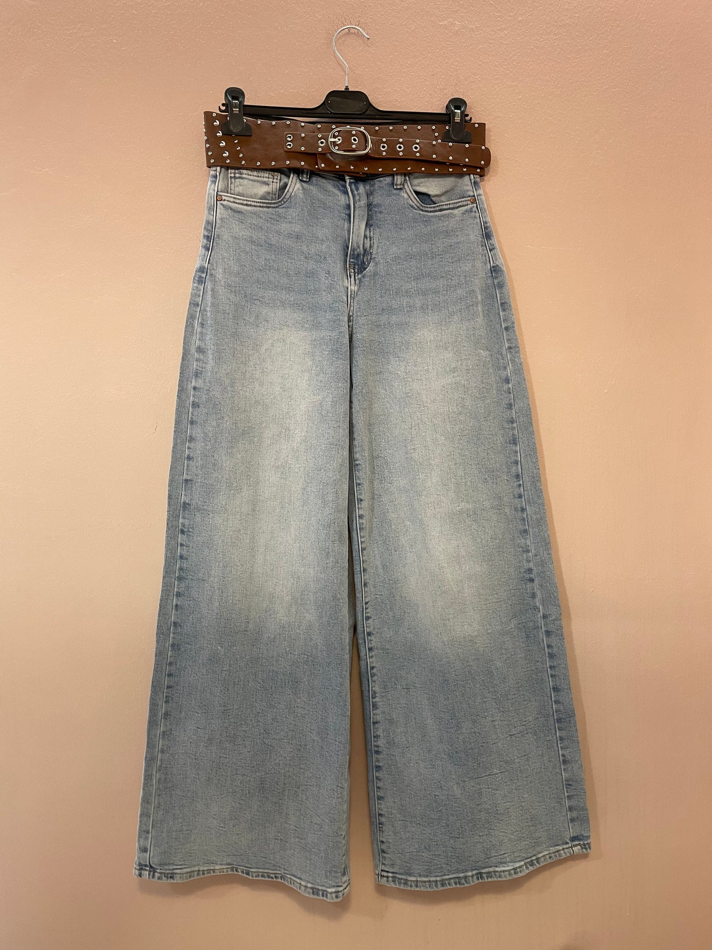 Jeans baggy lavaggio chiaro