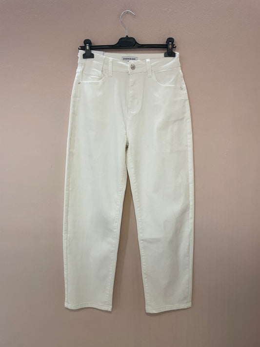 Pantalone balloon bianco