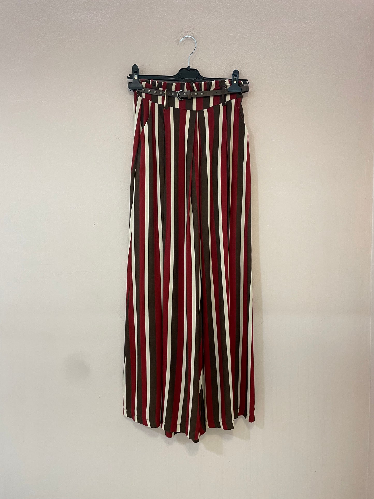 Pantalone riga burgundy