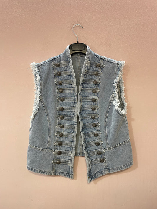 Gilet jeans cadetto