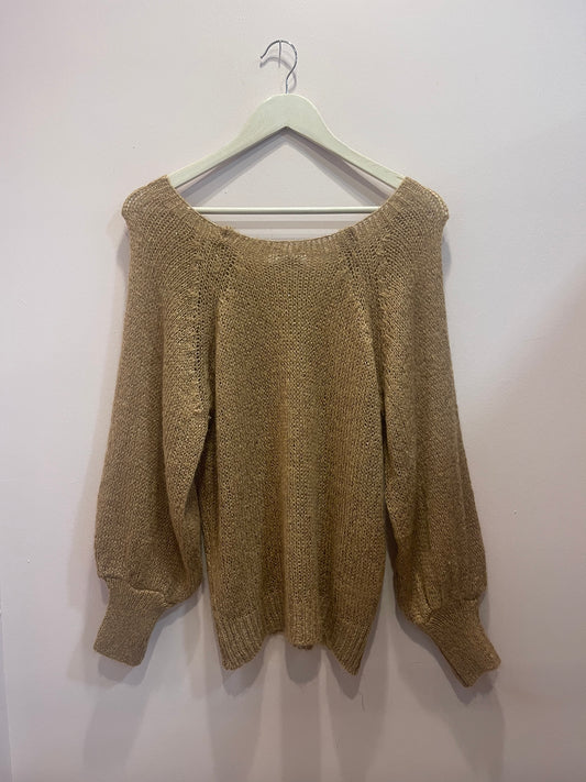 Sequined mohair sweater