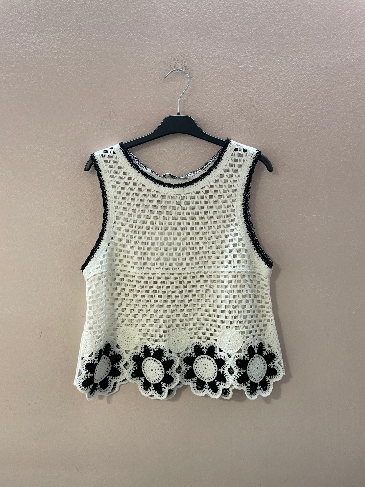 Top canotta crochet