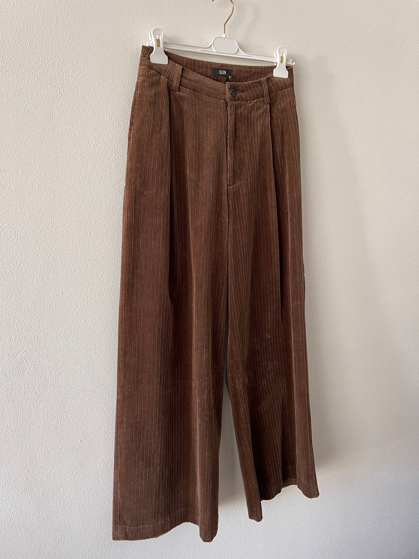 ELEH brown velvet trousers