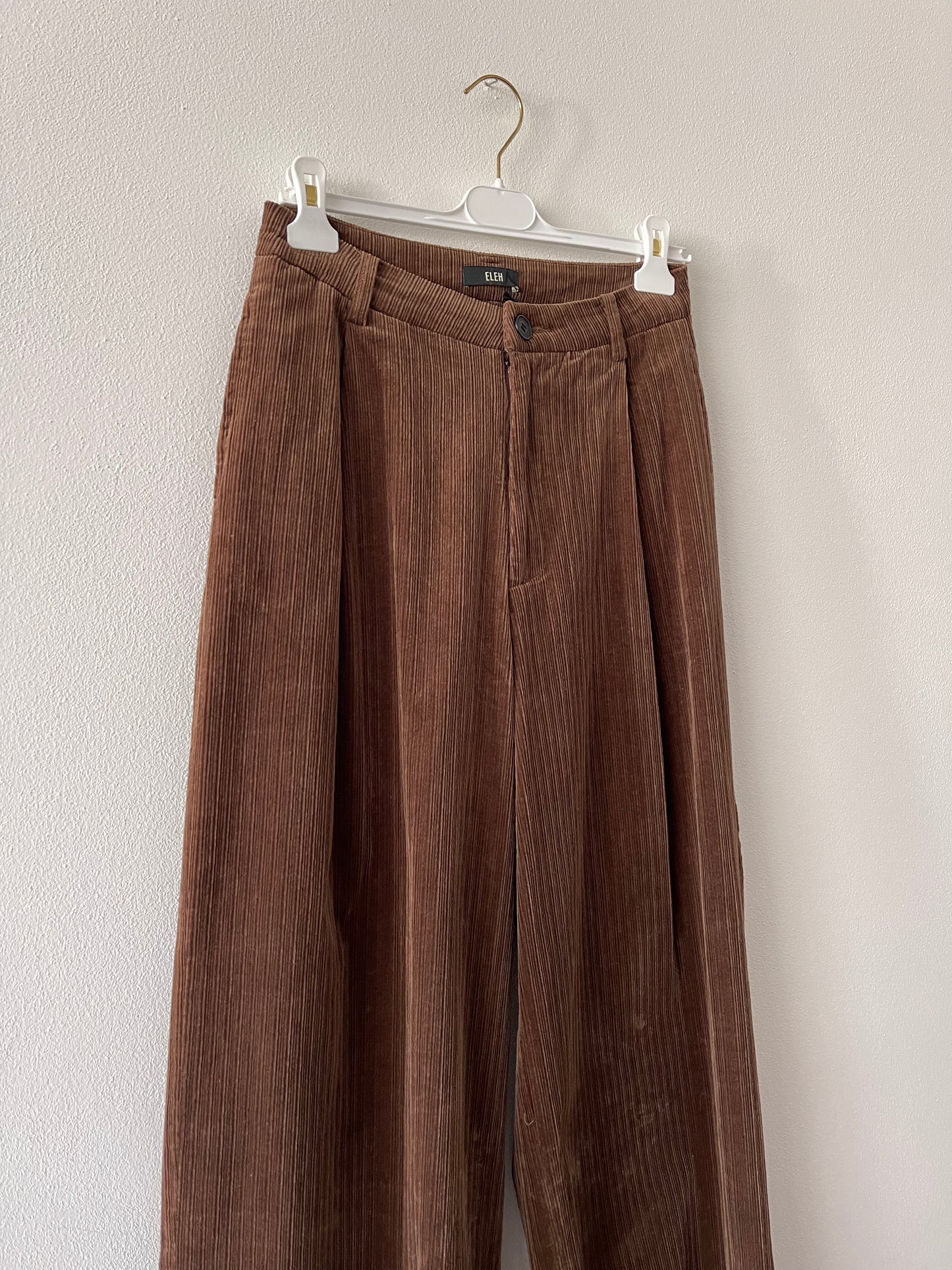 ELEH brown velvet trousers