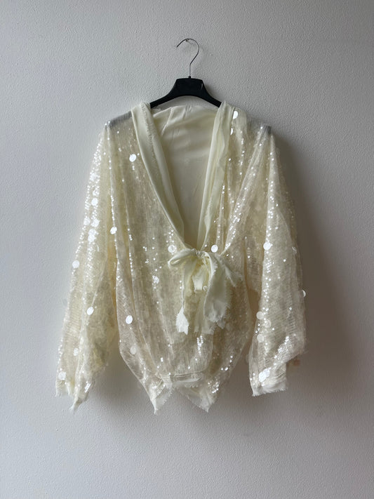 Giacca kimono paillettes