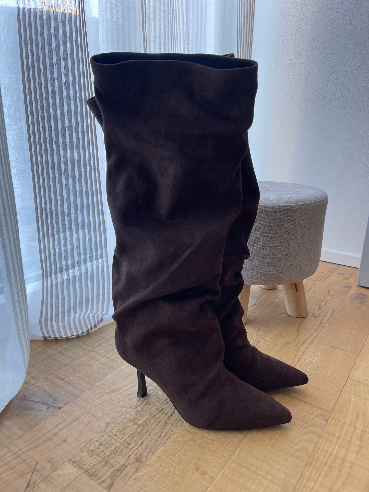 Stivale brown camoscio