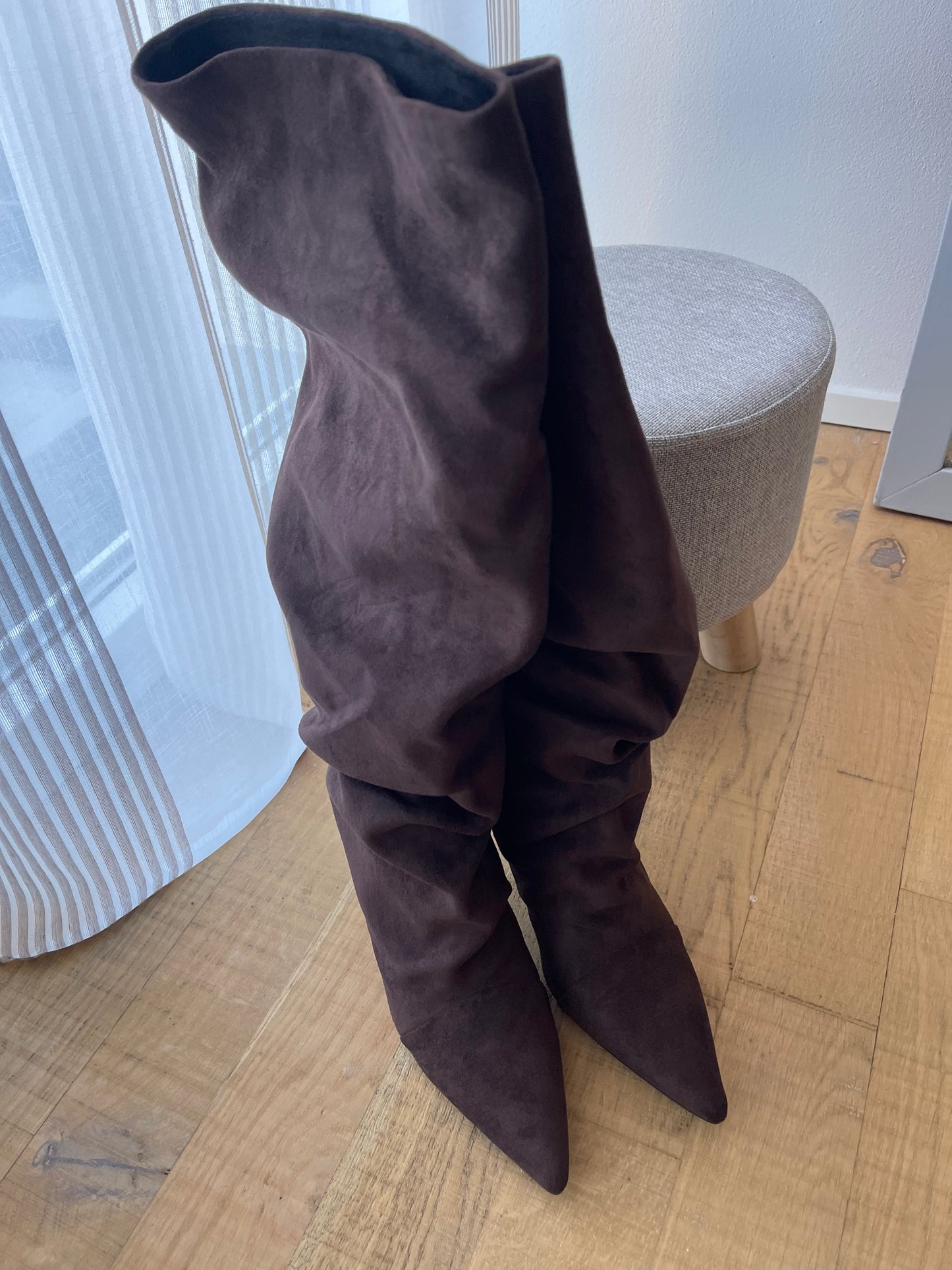 Stivale brown camoscio