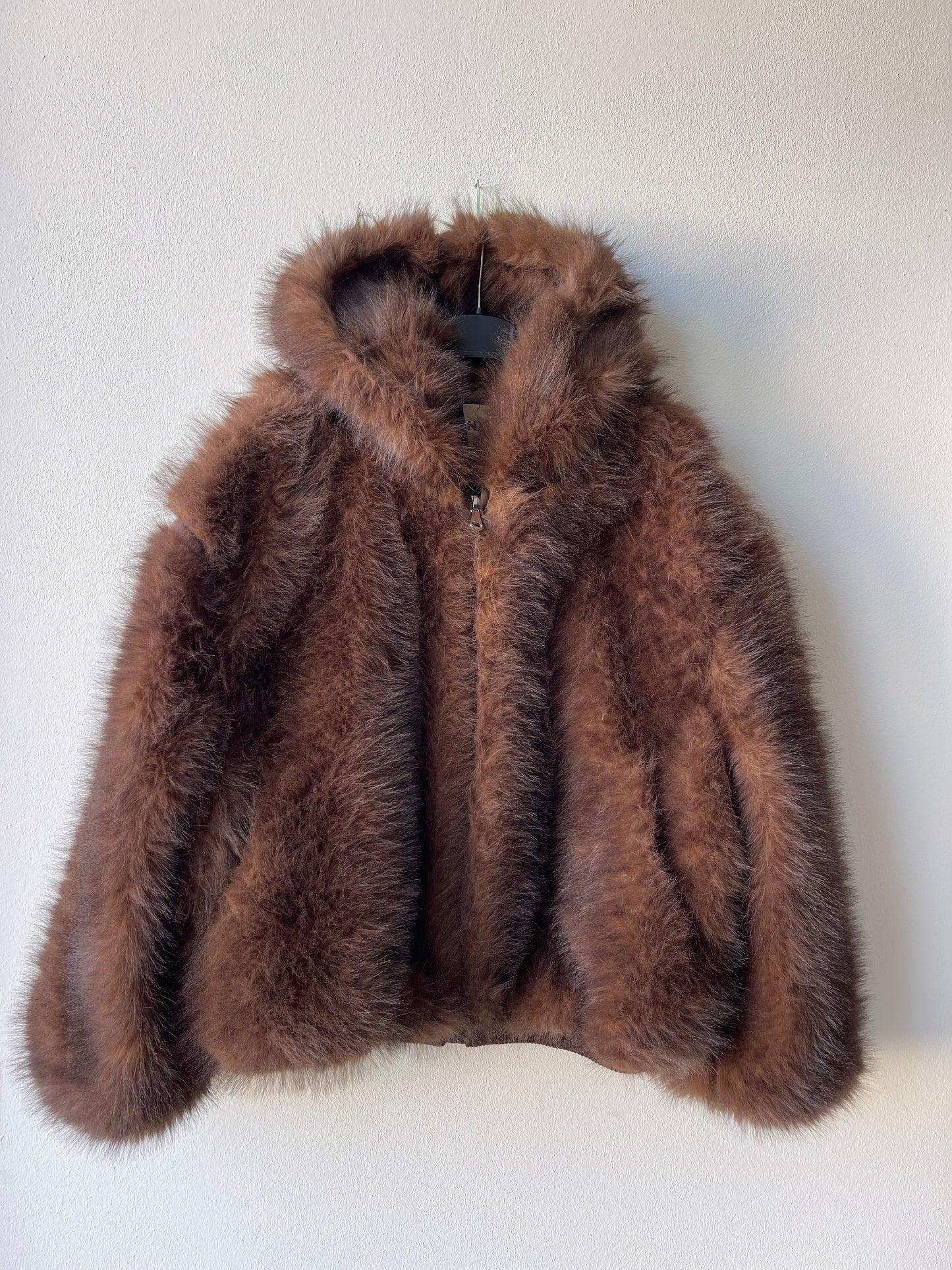 Bomber eco pelliccia nocciola