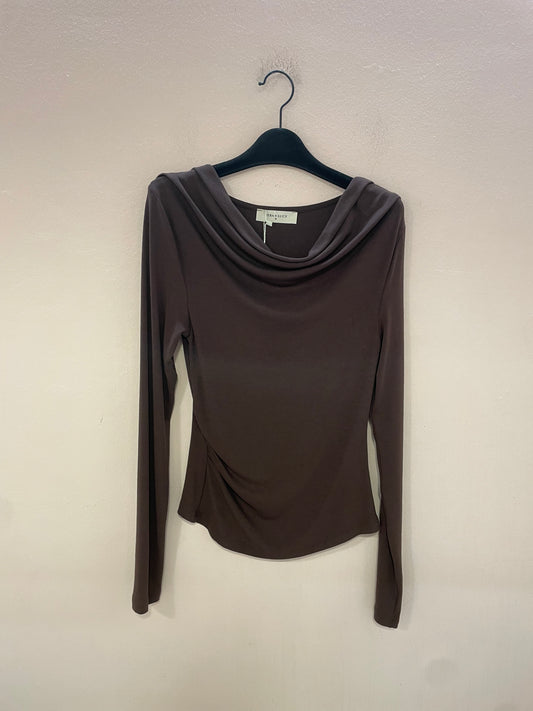 Maglia scollo drappeggiato
