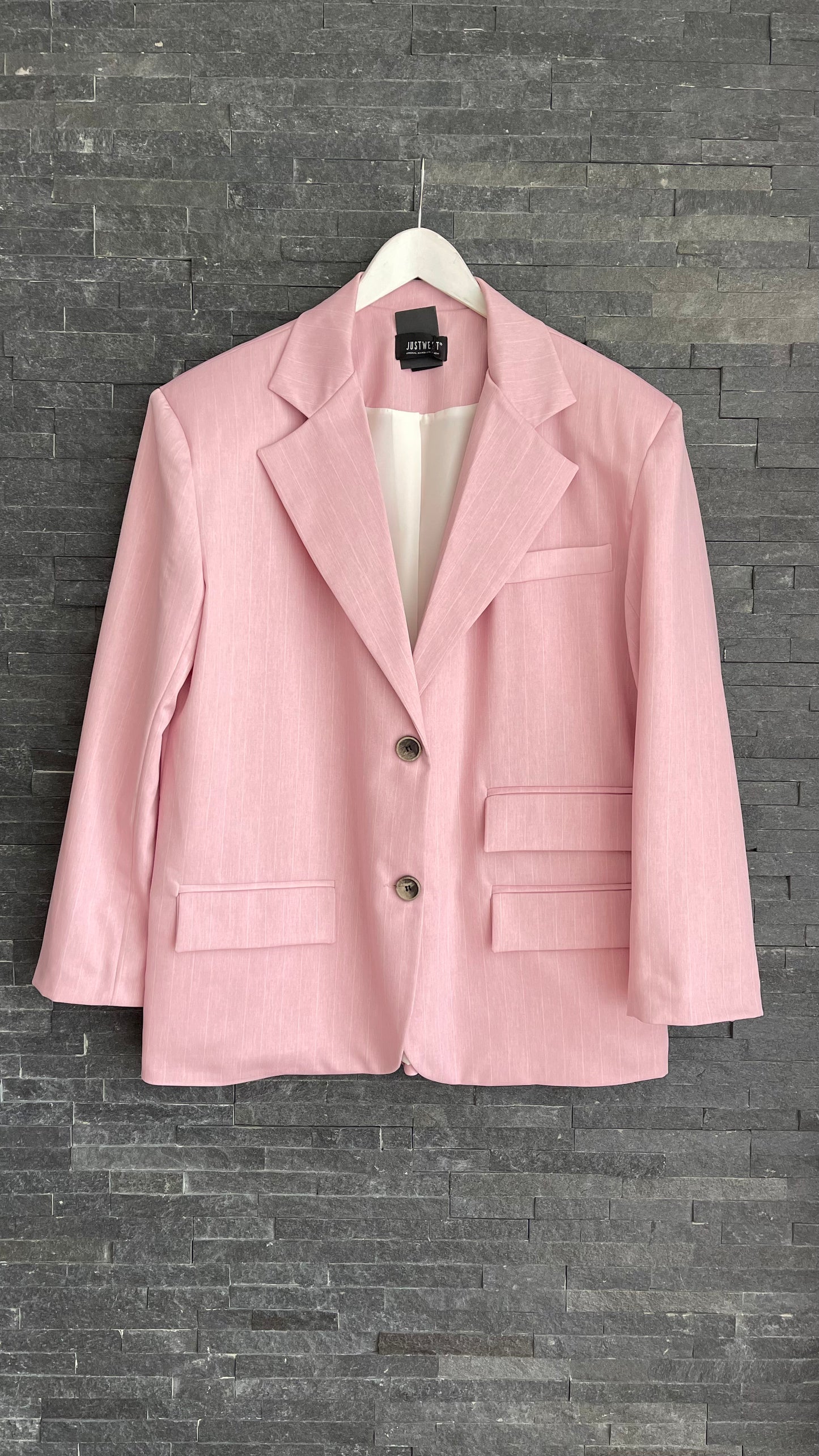 Blazer gessato over