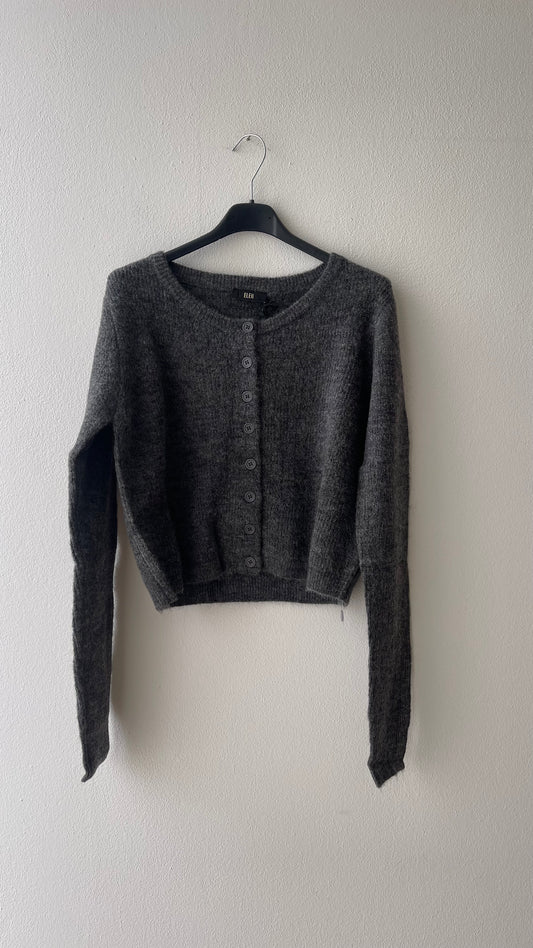 Cardigan grigio corto ELEH