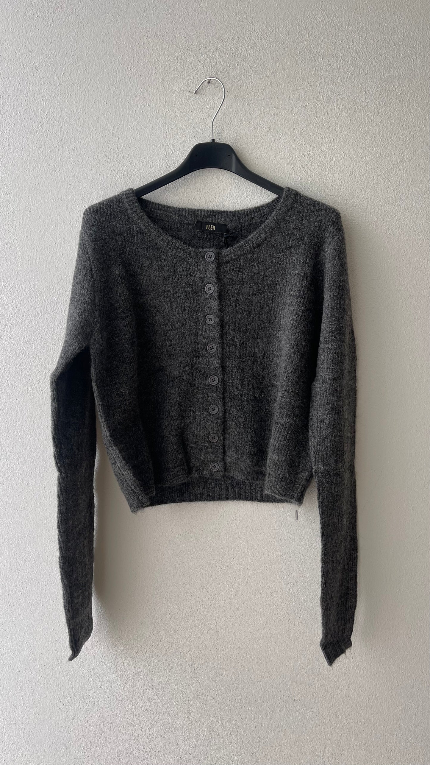Cardigan grigio corto ELEH