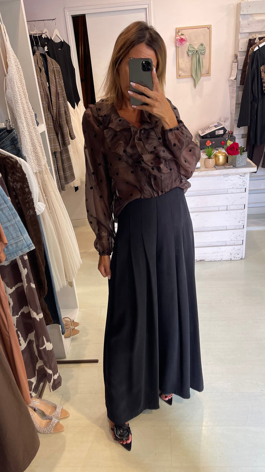 Pantalone pieghe davanti