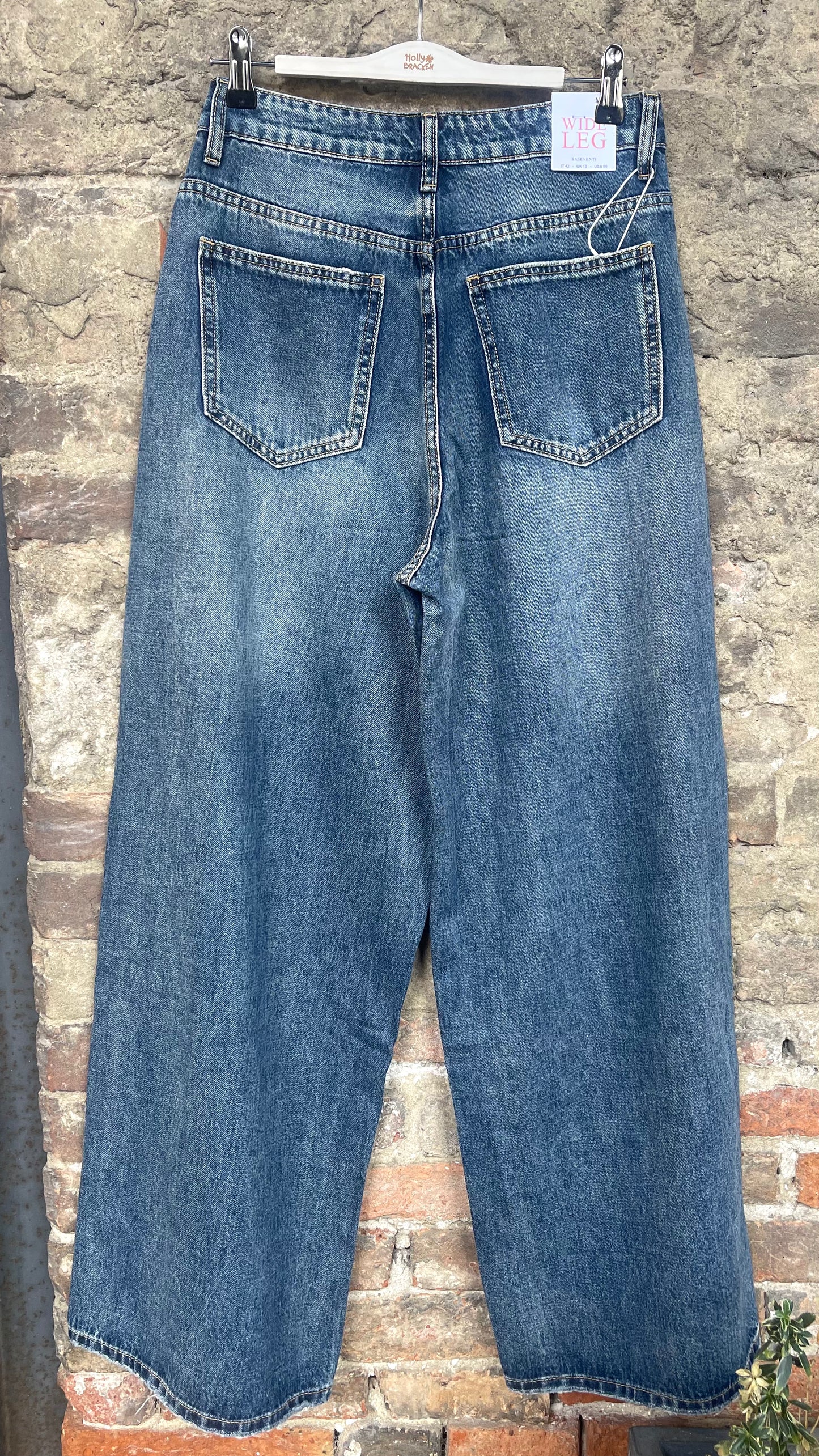 Jeans wide leg lavaggio scuro