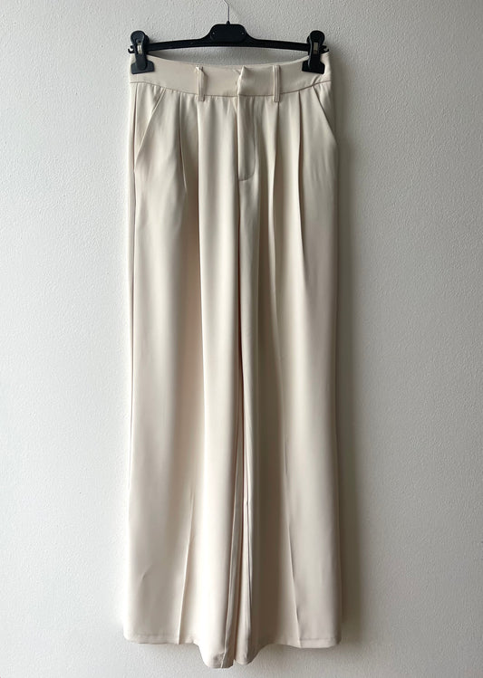 Cream palazzo pants