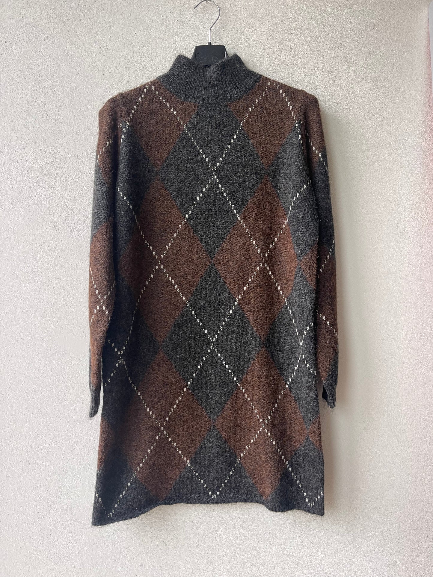 Abito maglia losanghe