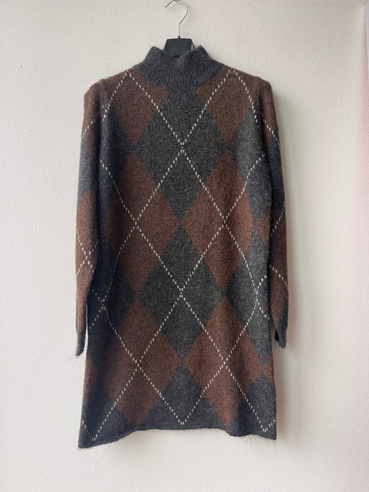 Abito maglia losanghe