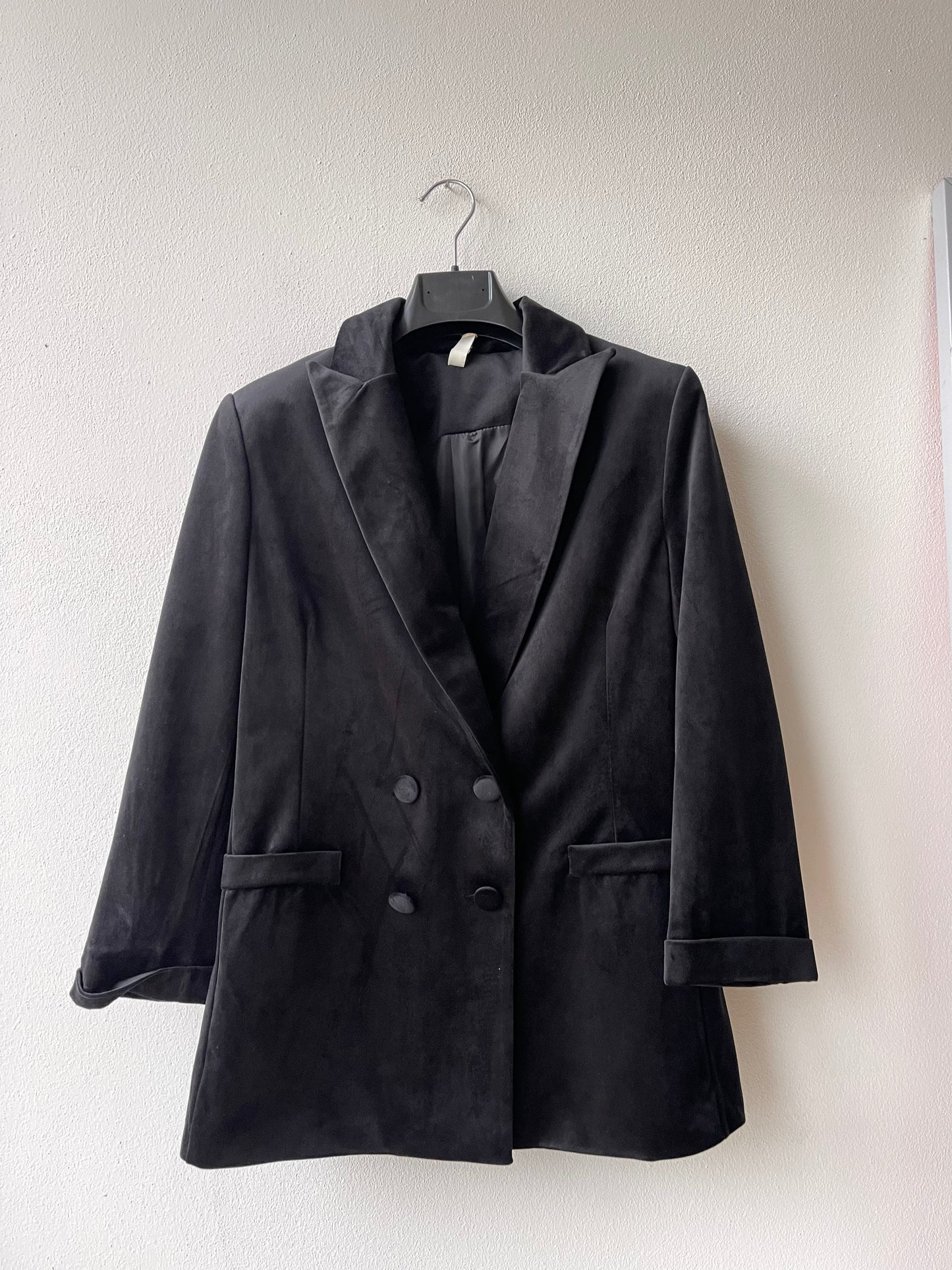 Blazer velluto collo a lancia