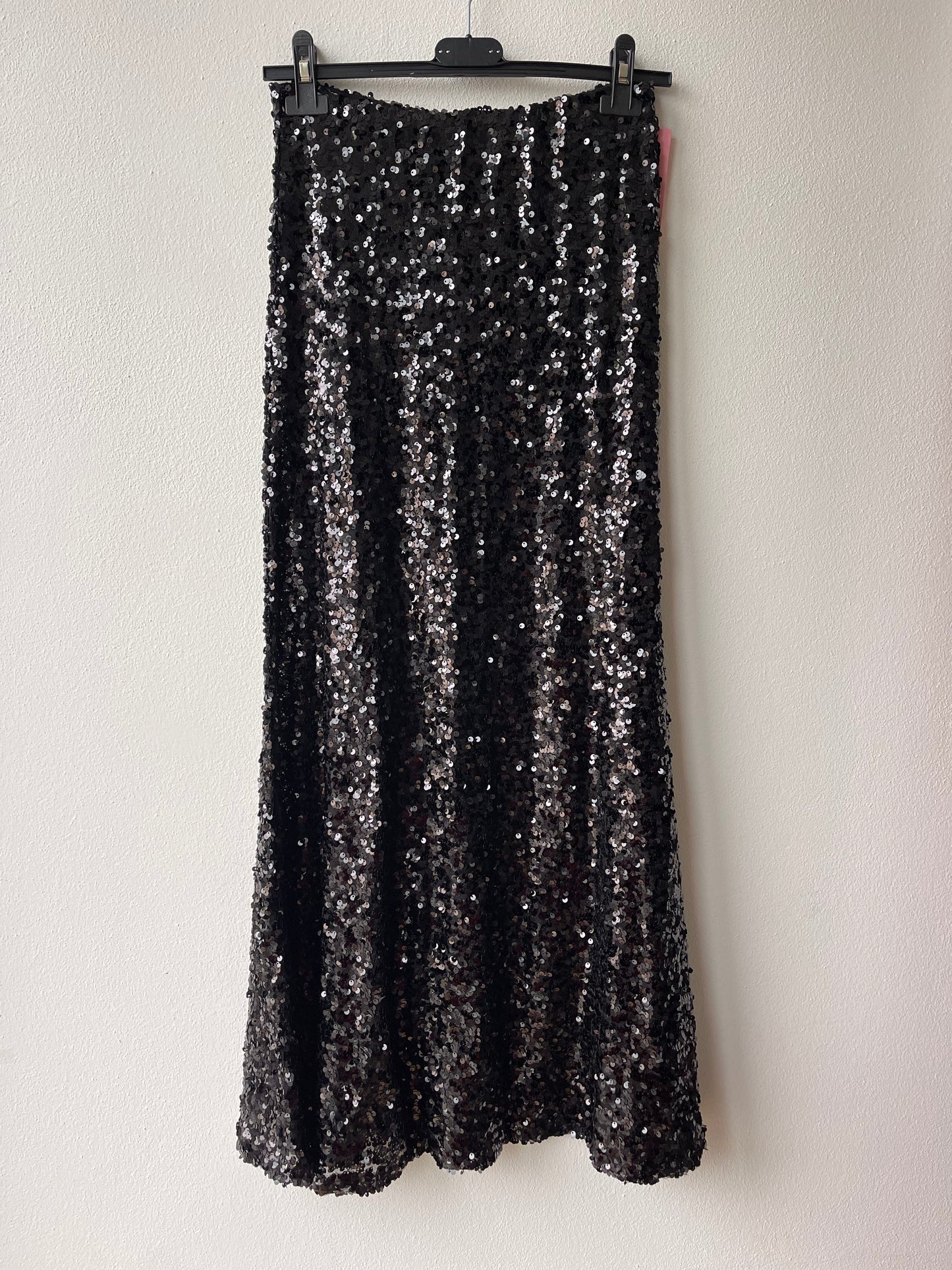 Gonna paillettes elasticizzata lunga