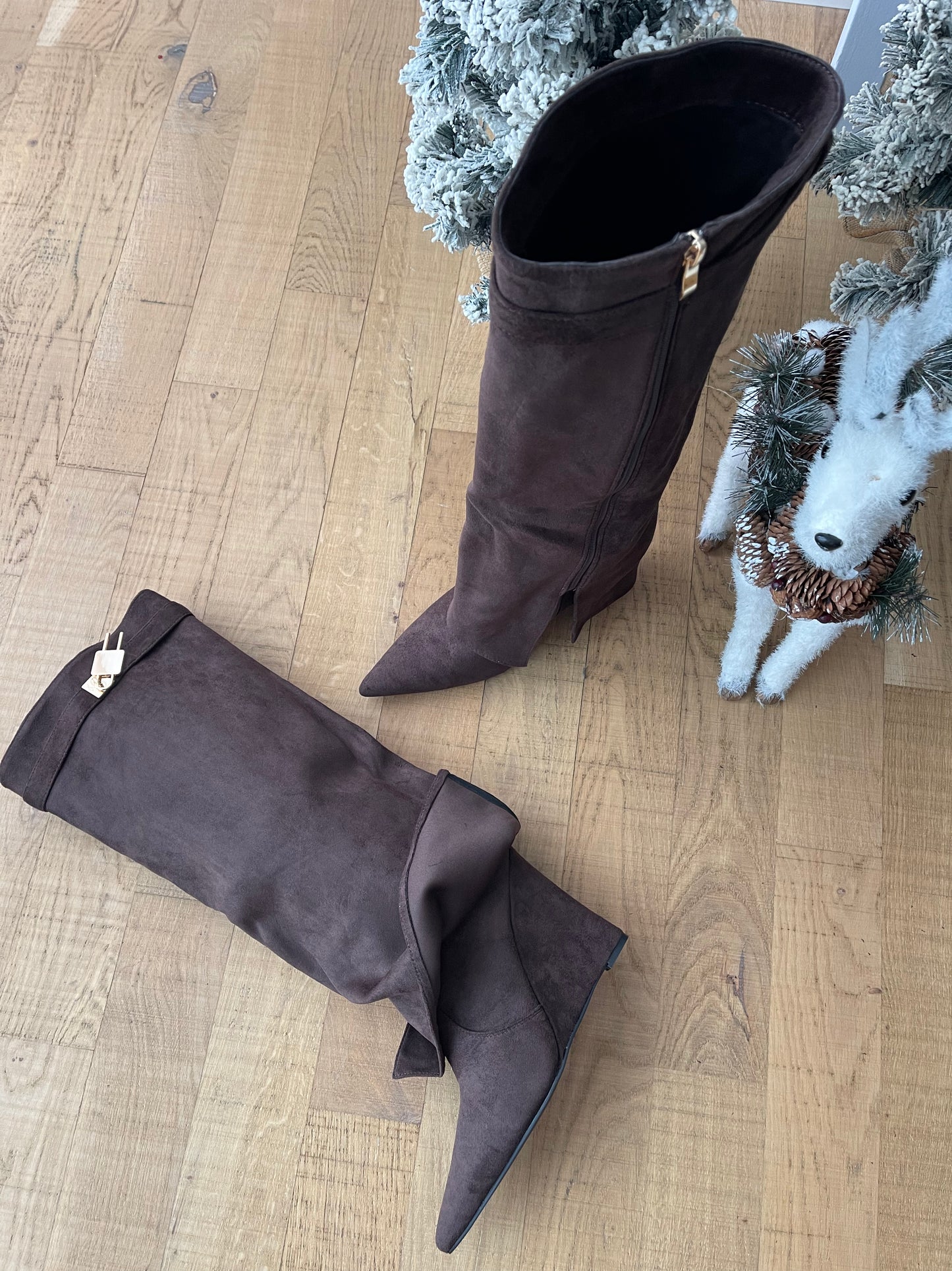 Stivale gyven scamosciato brown