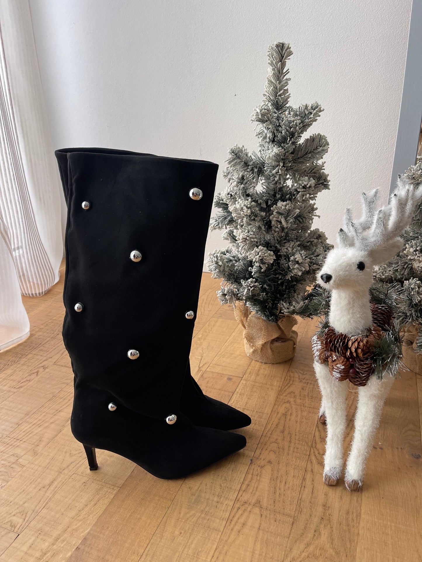 Stivale tacco 5 nero