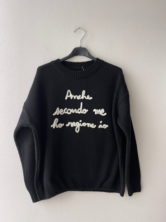 Maglia nera scritte