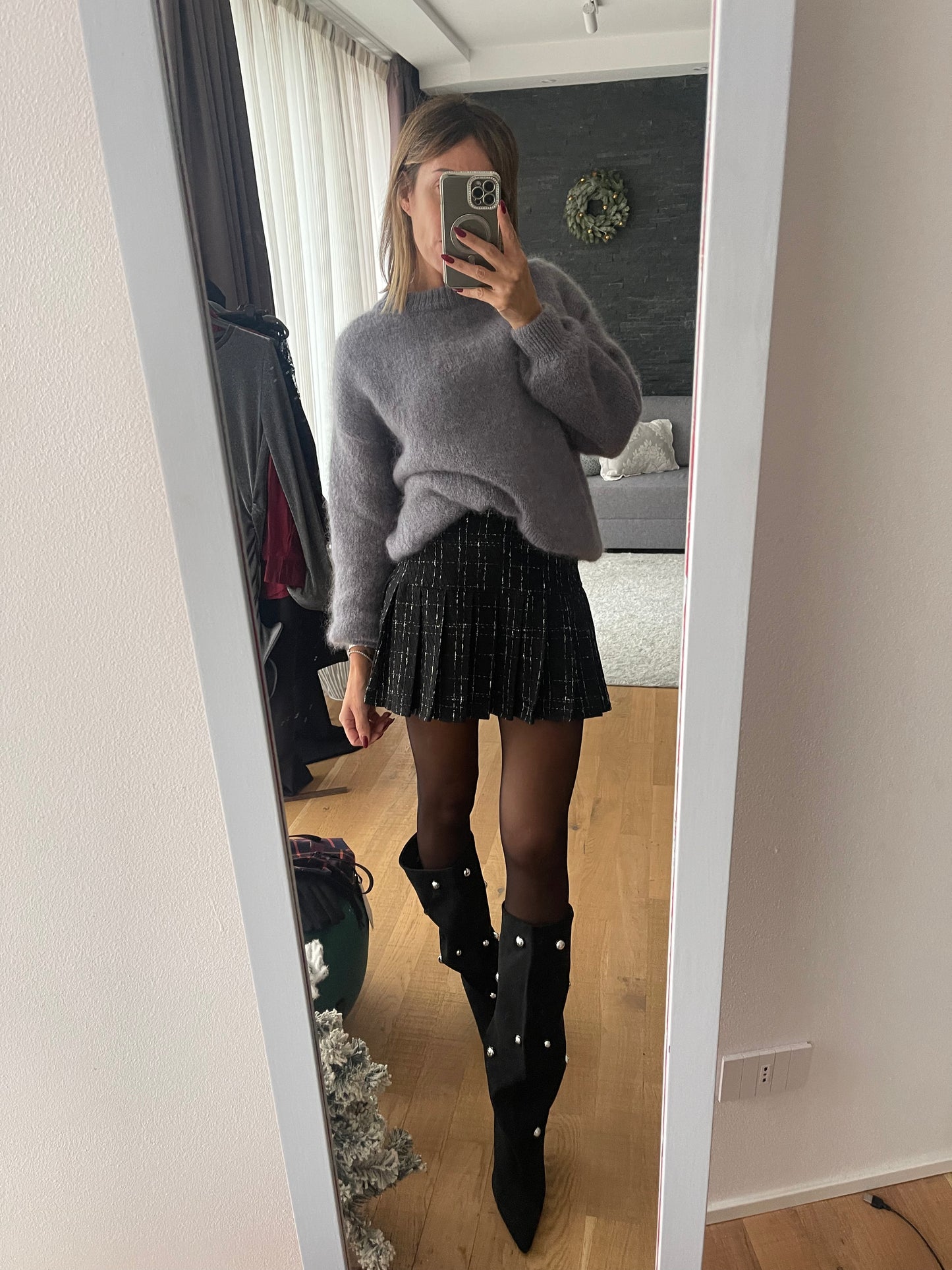 Maglia grigia girocollo