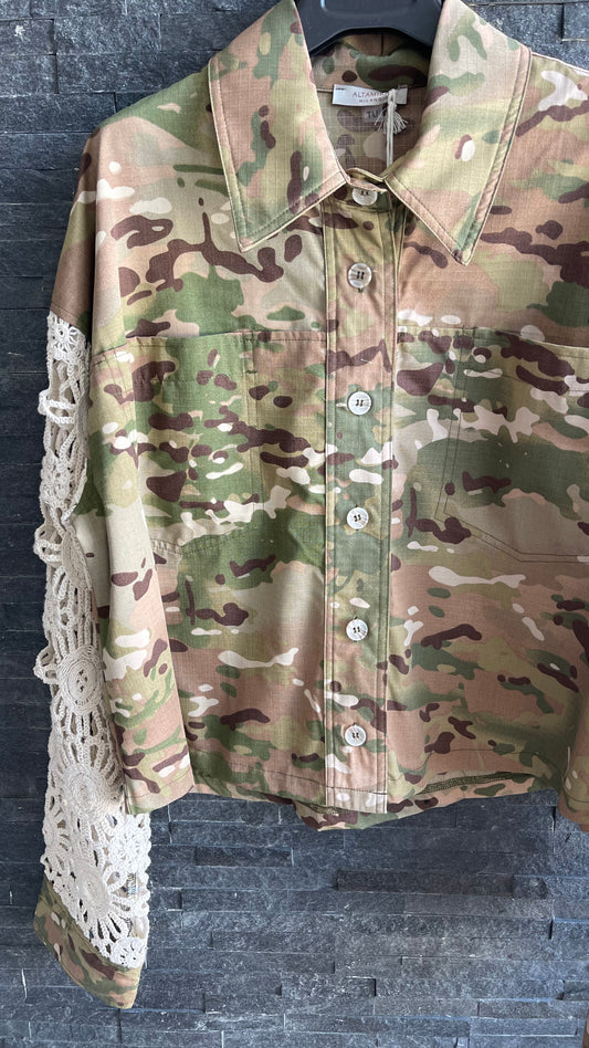 Camicia militare macramè
