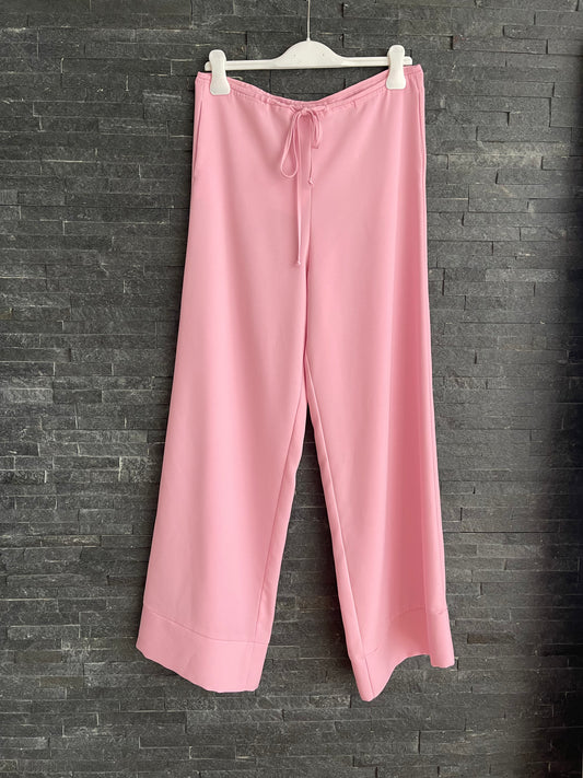Pantalone rosa stile pijama