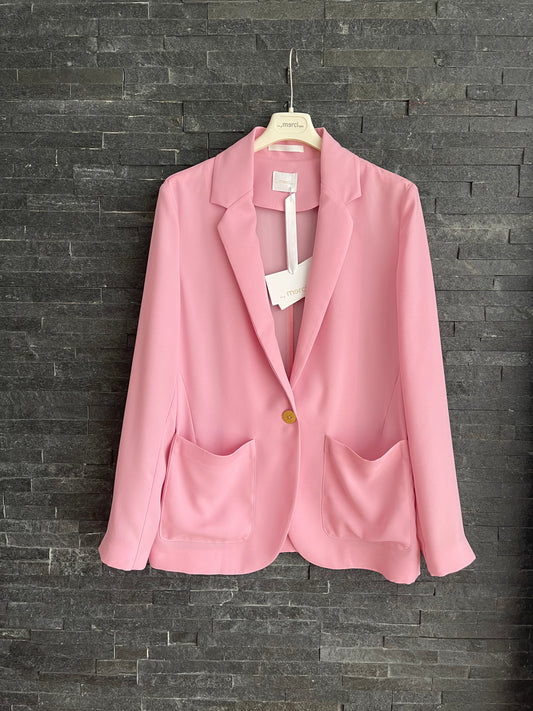 Blazer rosa pijama