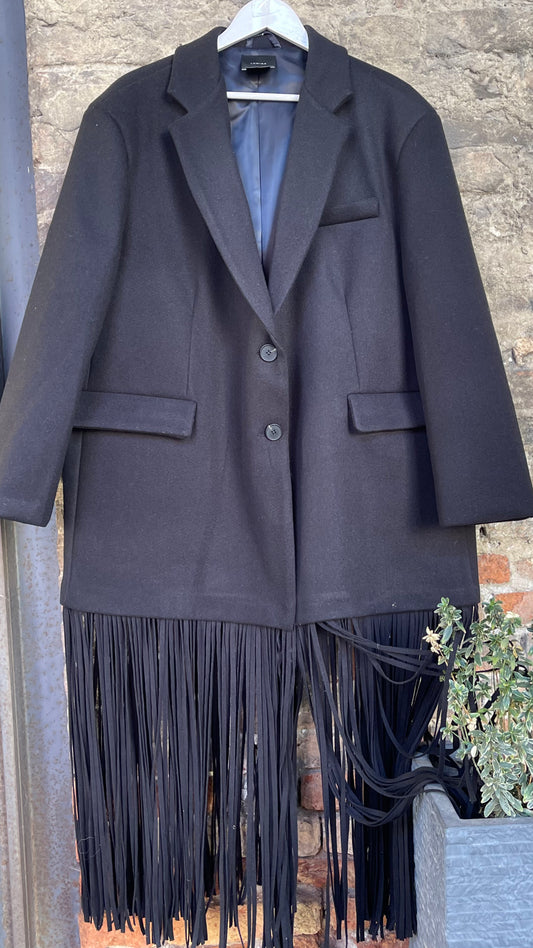 Blazer Cappotto over frange