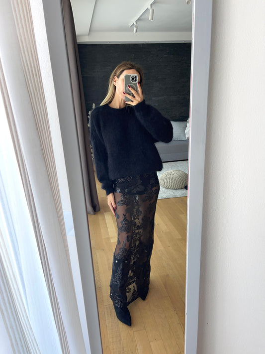 Gonna paillettes flower