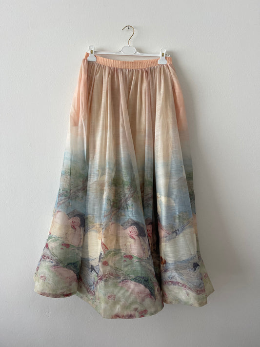 Gonna lunga doppiata monet