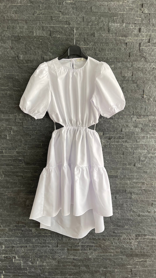 White dress opening