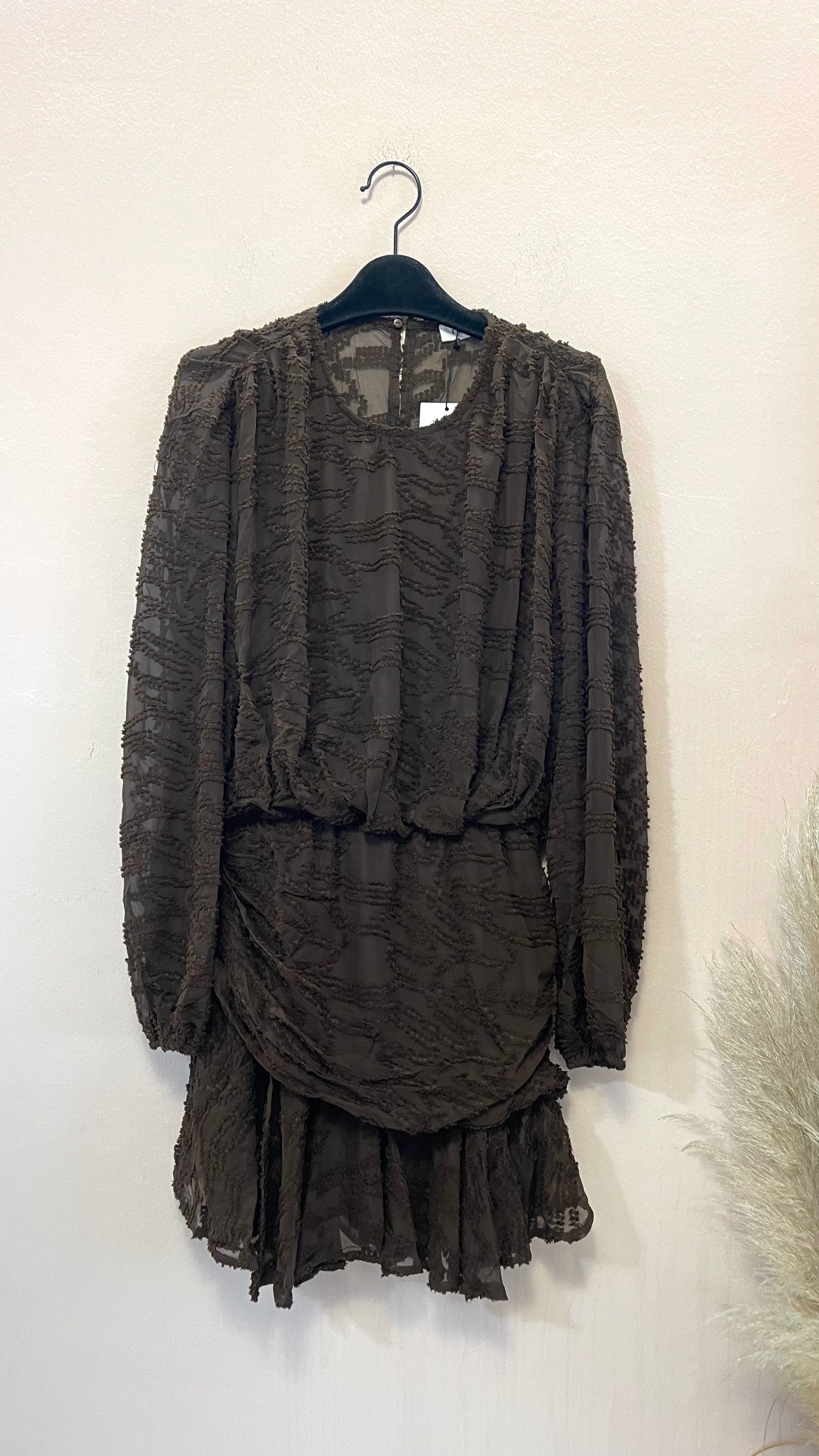 Abito accollato brown