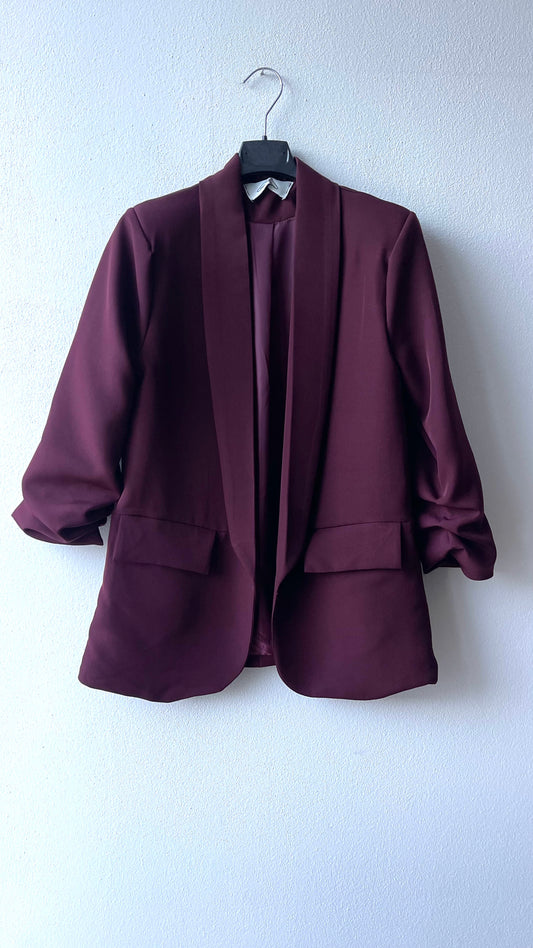 Blazer manica arricciata