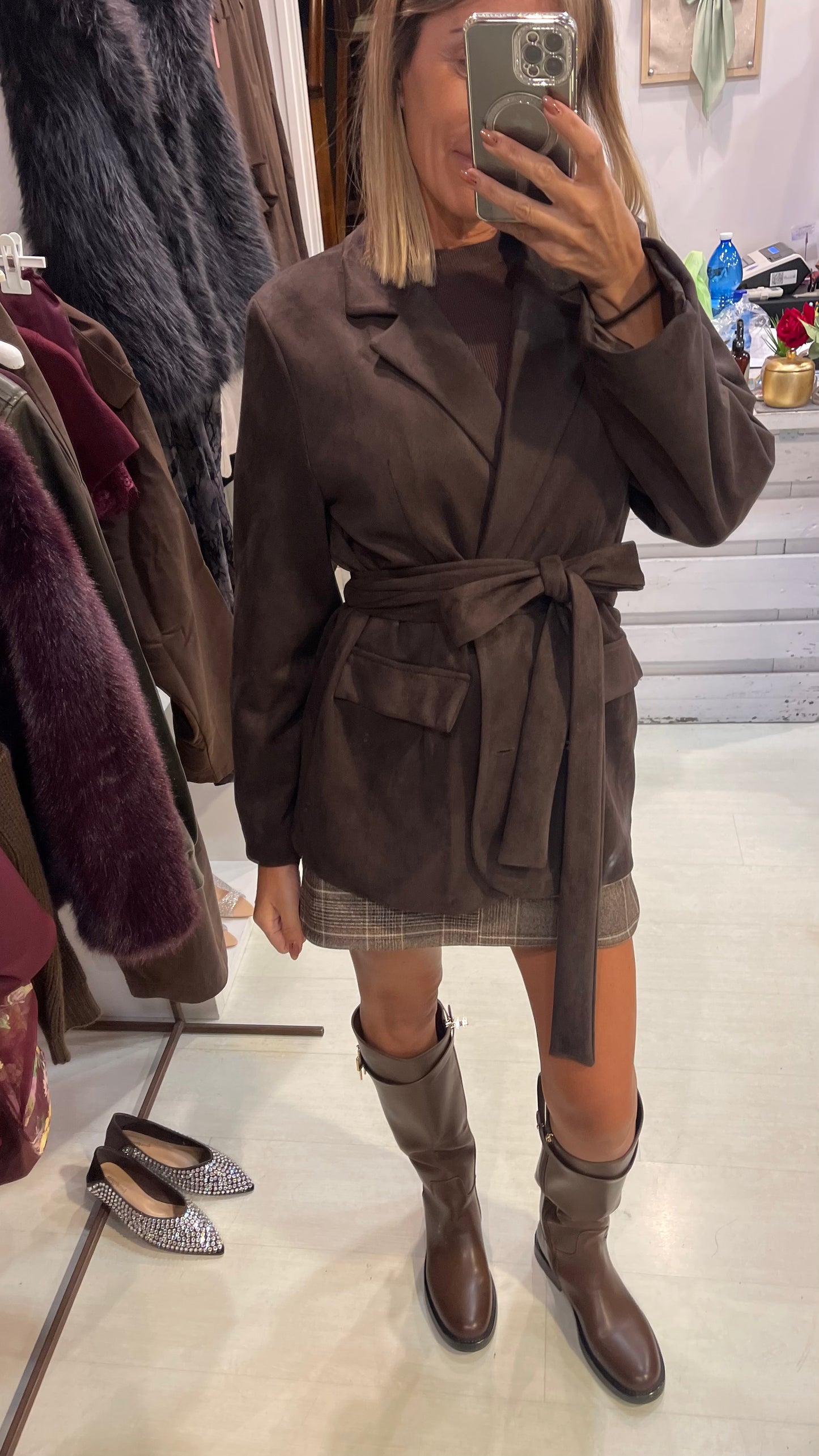 Blazer suade brown
