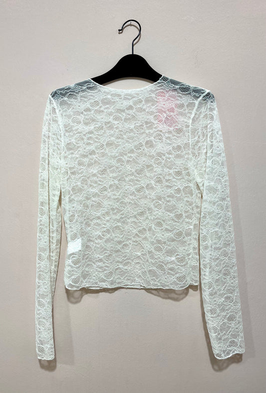 White lace sweater