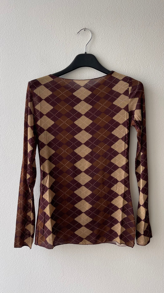 Maglia losanghe cashmere