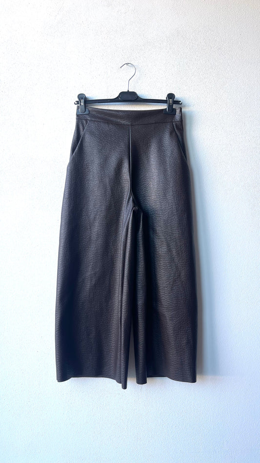 Culotte pants ecopelle