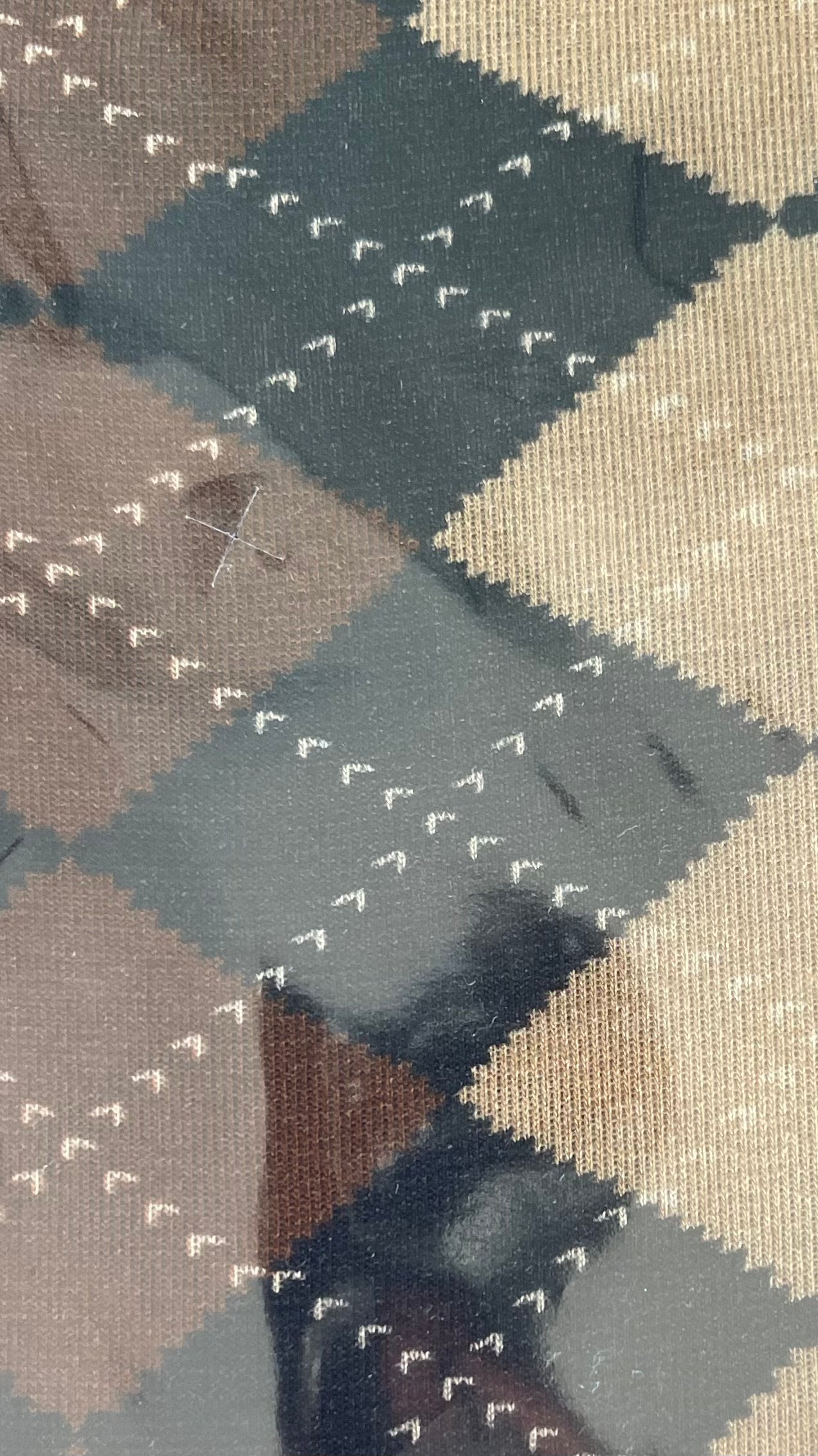 Maglia losanghe cashmere